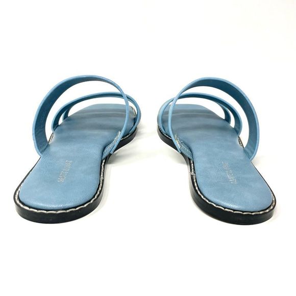 MATT & Nat Anzu Blue Vegan Strap Square Toe Sandals Size 39 - Picture 6 of 11